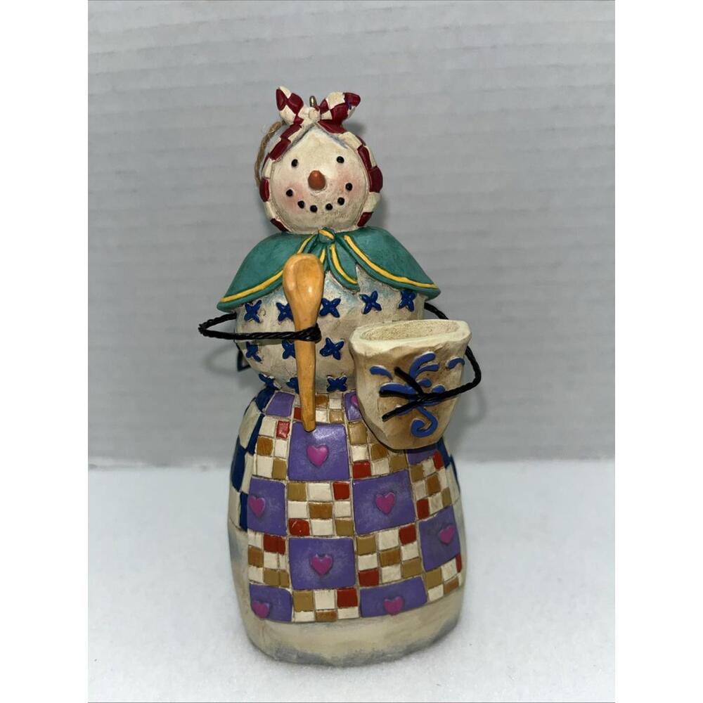 Jim Shore Heartwood Creek Snow Lady Christmas  Ornament 2003